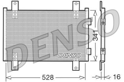 DCN07001 DENSO Конденсатор, кондиционер