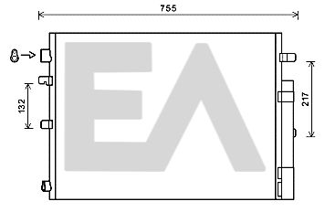 30C60027 EACLIMA Конденсатор, кондиционер