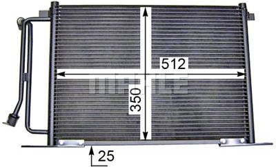 AC183000S MAHLE Конденсатор, кондиционер