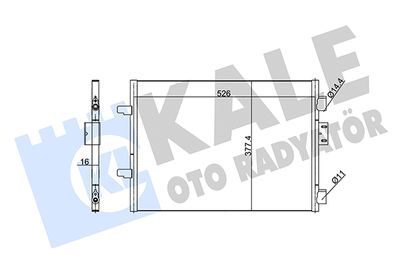 342835 KALE OTO RADYATÖR Конденсатор, кондиционер