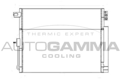 105981 AUTOGAMMA Конденсатор, кондиционер