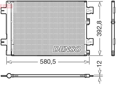 DCN37005 DENSO Конденсатор, кондиционер