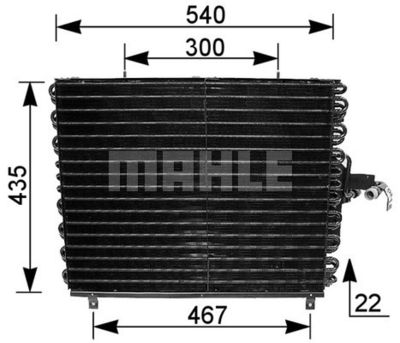 AC166000S MAHLE Конденсатор, кондиционер