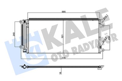 358090 KALE OTO RADYATÖR Конденсатор, кондиционер