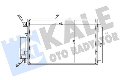 388600 KALE OTO RADYATÖR Конденсатор, кондиционер