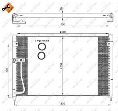 WG2160835 WILMINK GROUP Конденсатор, кондиционер