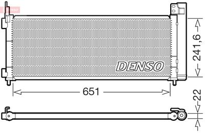 DCN50123 DENSO Конденсатор, кондиционер