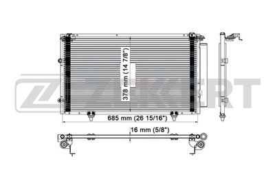 MK3040 ZEKKERT Конденсатор, кондиционер