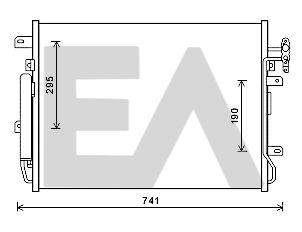 30C05017 EACLIMA Конденсатор, кондиционер