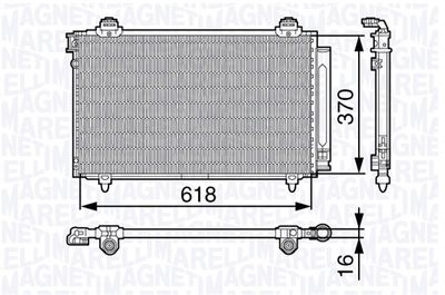 350203680000 MAGNETI MARELLI Конденсатор, кондиционер