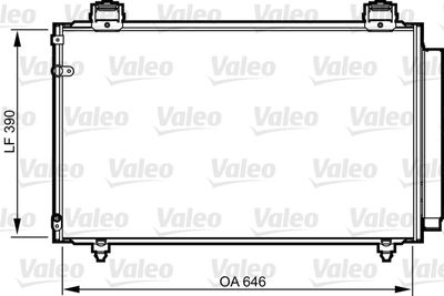 814208 VALEO Конденсатор, кондиционер