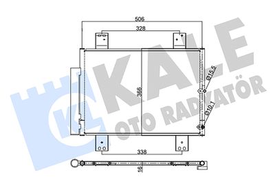 354080 KALE OTO RADYATÖR Конденсатор, кондиционер