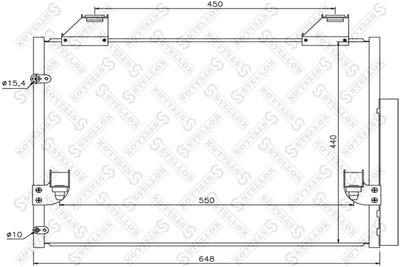 1045732SX STELLOX Конденсатор, кондиционер