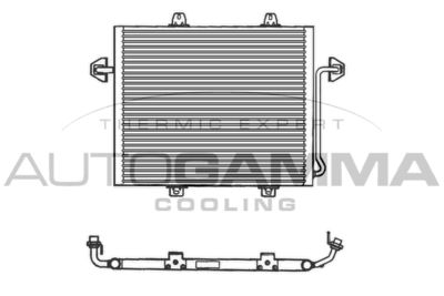 101787 AUTOGAMMA Конденсатор, кондиционер