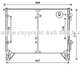 DW5116 AVA QUALITY COOLING Конденсатор, кондиционер