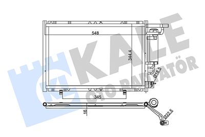 342520 KALE OTO RADYATÖR Конденсатор, кондиционер