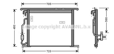 MSA5280 AVA QUALITY COOLING Конденсатор, кондиционер