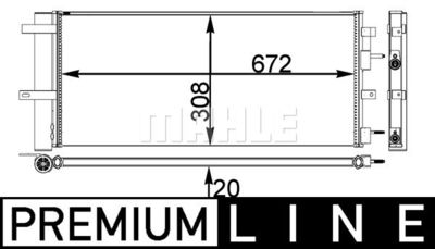 AC28000P MAHLE Конденсатор, кондиционер