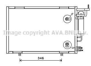 FD5615D AVA QUALITY COOLING Конденсатор, кондиционер