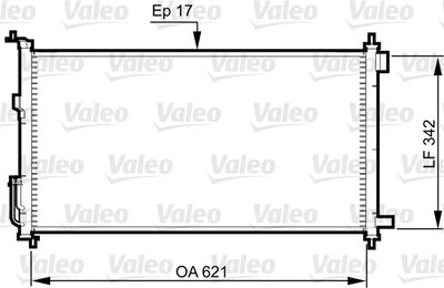 817836 VALEO Конденсатор, кондиционер