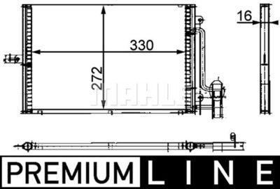 AC317000P MAHLE Конденсатор, кондиционер