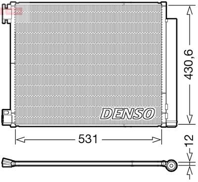 DCN23039 DENSO Конденсатор, кондиционер