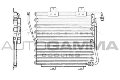101803 AUTOGAMMA Конденсатор, кондиционер