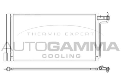 105880 AUTOGAMMA Конденсатор, кондиционер