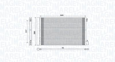 350203779000 MAGNETI MARELLI Конденсатор, кондиционер