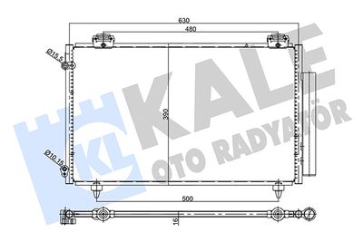 357745 KALE OTO RADYATÖR Конденсатор, кондиционер