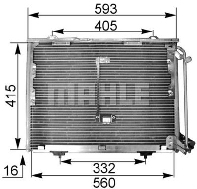 AC168001S MAHLE Конденсатор, кондиционер