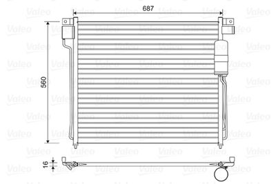 814483 VALEO Конденсатор, кондиционер