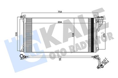 379800 KALE OTO RADYATÖR Конденсатор, кондиционер