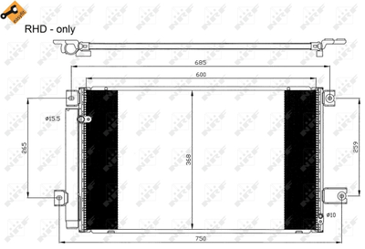 WG2161041 WILMINK GROUP Конденсатор, кондиционер