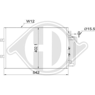 DCC1769 DIEDERICHS Конденсатор, кондиционер