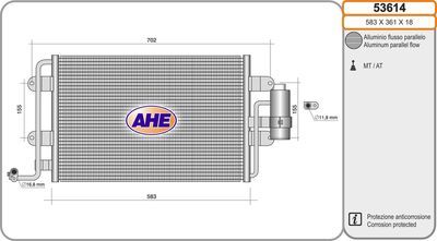 53614 AHE Конденсатор, кондиционер