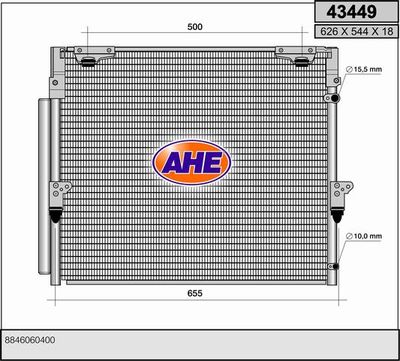 43449 AHE Конденсатор, кондиционер