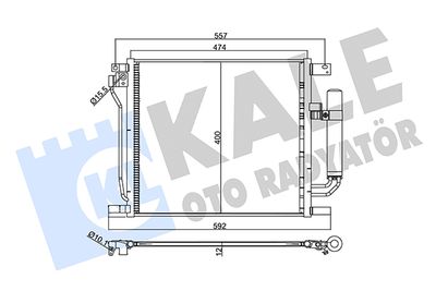 358070 KALE OTO RADYATÖR Конденсатор, кондиционер