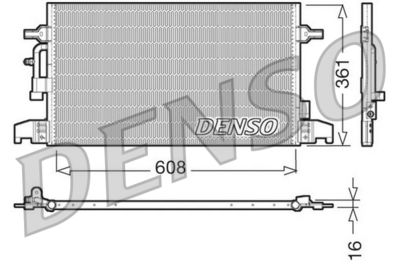 DCN02016 DENSO Конденсатор, кондиционер