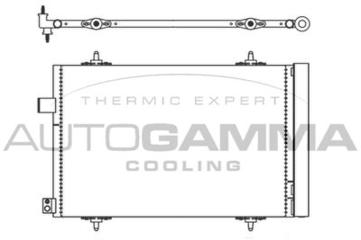 105585 AUTOGAMMA Конденсатор, кондиционер