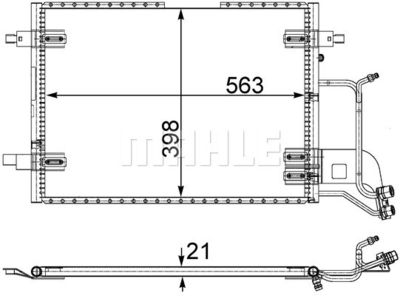 AC352000S MAHLE Конденсатор, кондиционер