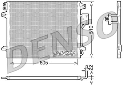 DCN06006 DENSO Конденсатор, кондиционер