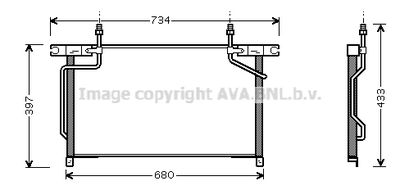 DN5213 AVA QUALITY COOLING Конденсатор, кондиционер