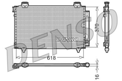 DCN50009 DENSO Конденсатор, кондиционер