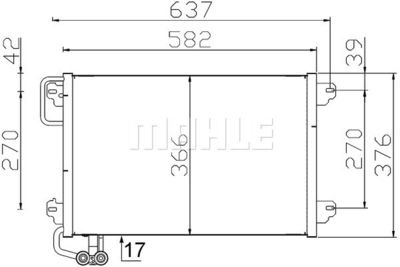 AC304000S MAHLE Конденсатор, кондиционер