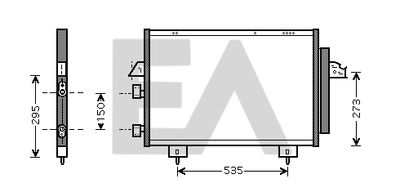 30C71034 EACLIMA Конденсатор, кондиционер