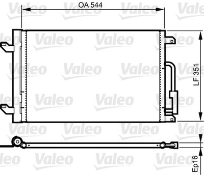 814198 VALEO Конденсатор, кондиционер