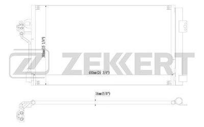 MK3146 ZEKKERT Конденсатор, кондиционер