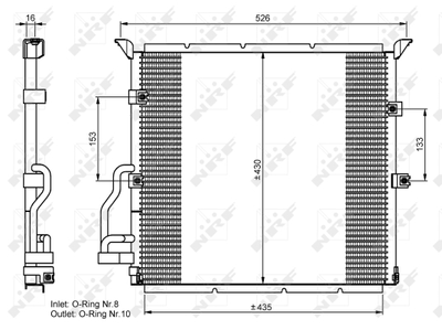 WG2161005 WILMINK GROUP Конденсатор, кондиционер