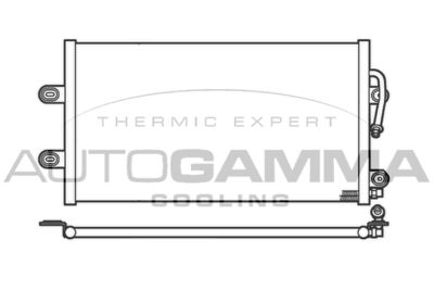 102618 AUTOGAMMA Конденсатор, кондиционер